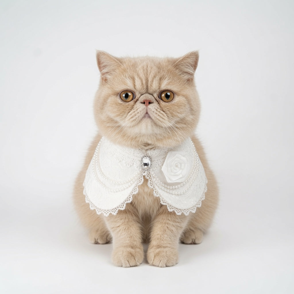 MOMOJI Debutante (1-Bridal Alabaster White) | Pet Neckwear