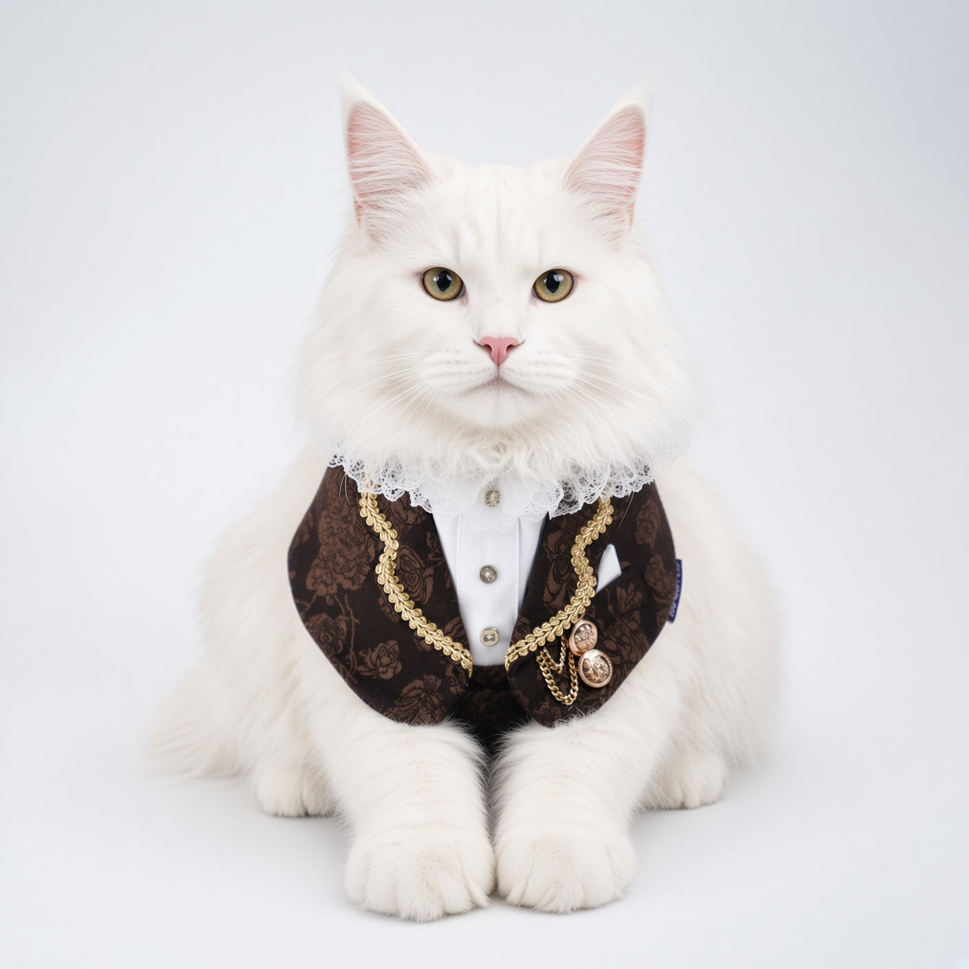 MOMOJI Harrington (1-Espresso Brocade) | Pet Neckwear