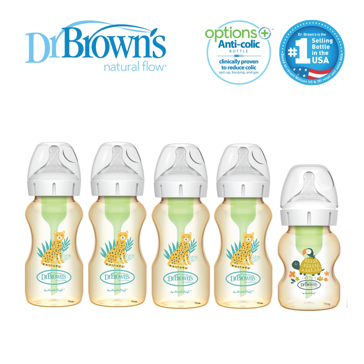 Dr. Brown's 仿母乳排氣奶樽 (PPSU) 套裝