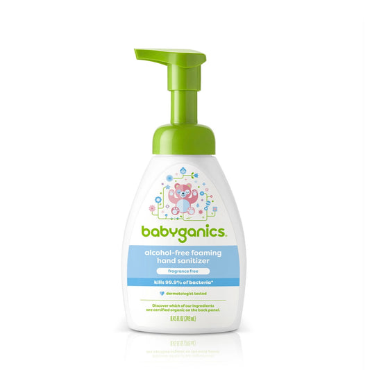 babyganics Alcohol-Free Foaming Hand Sanitizer - Fragrance Free 250ml Table-Top