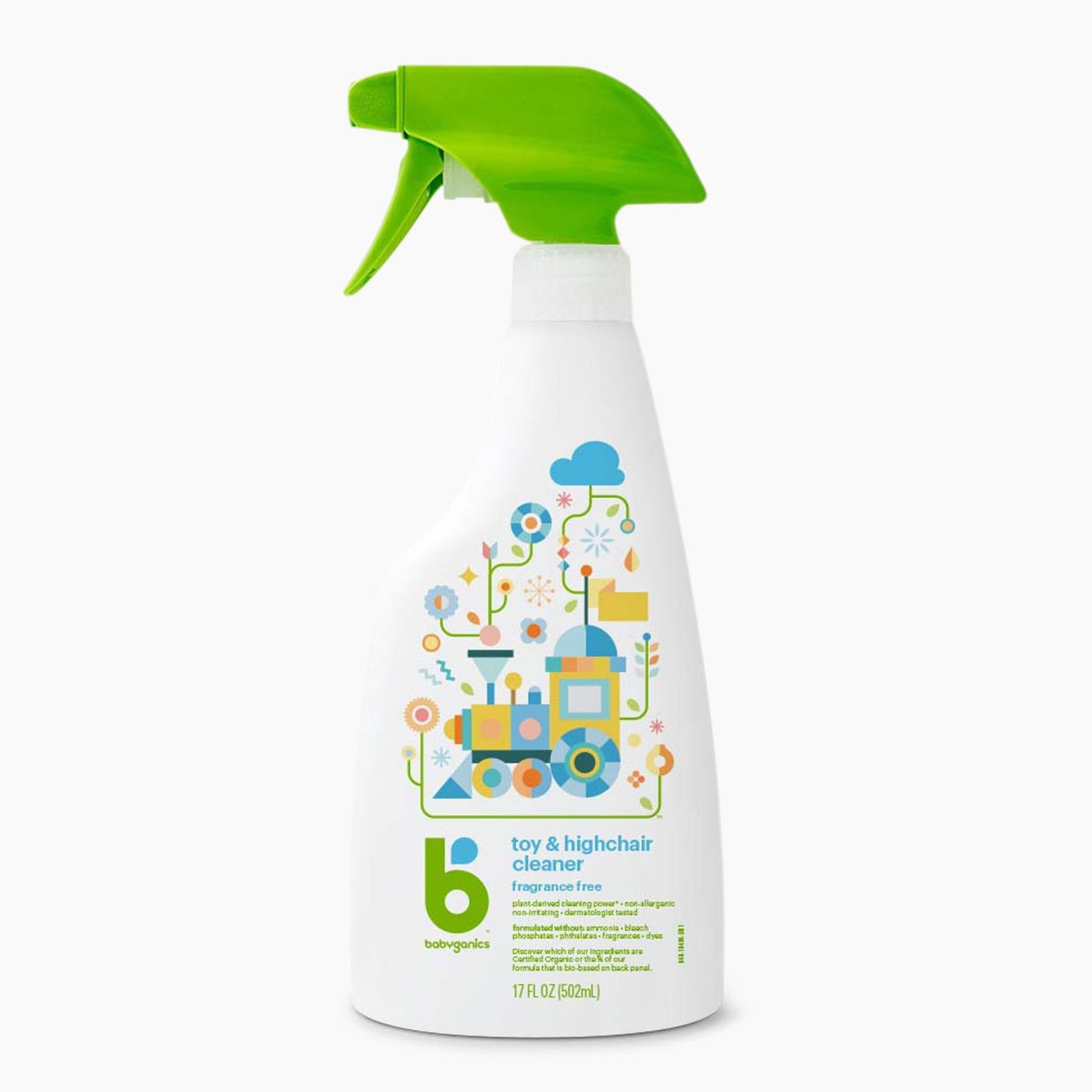babyganics Toy & Highchair Cleaner - Fragrance Free 502ml