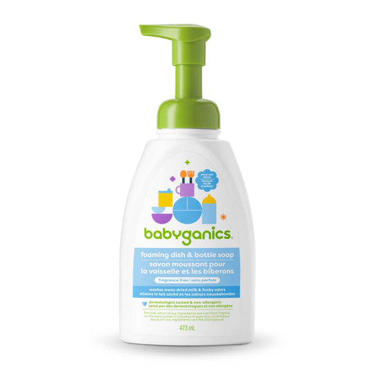 babyganics Foaming Dish & Bottle Soap - Fragrance Free 473ml