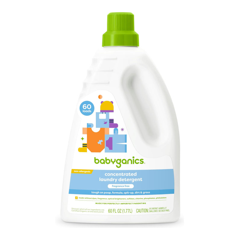 babyganics 3X Laundry Detergent - Fragrance Free 1.77L