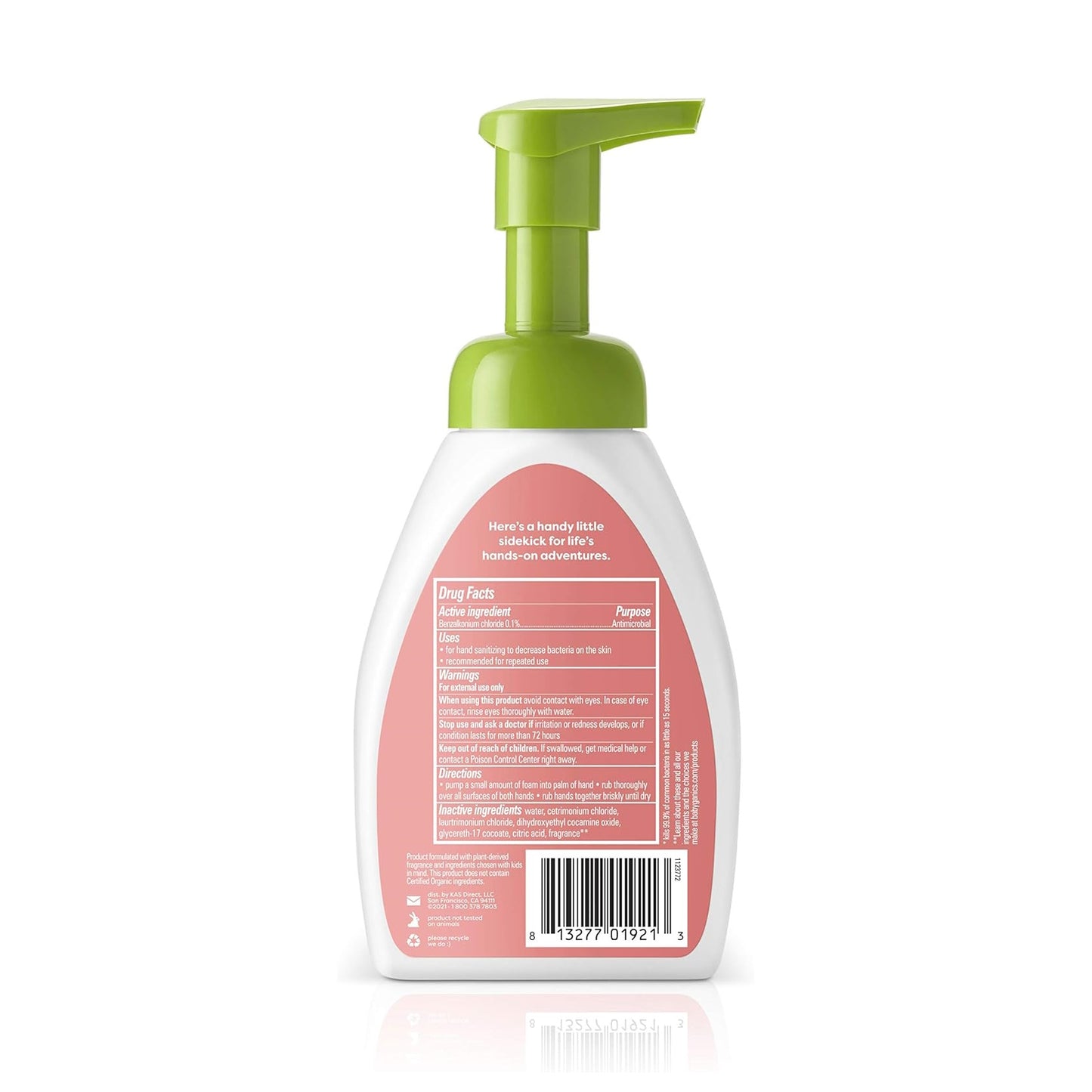 babyganics Alcohol-Free Moisturizing Hand Sanitizer - Cupcake 249ml
