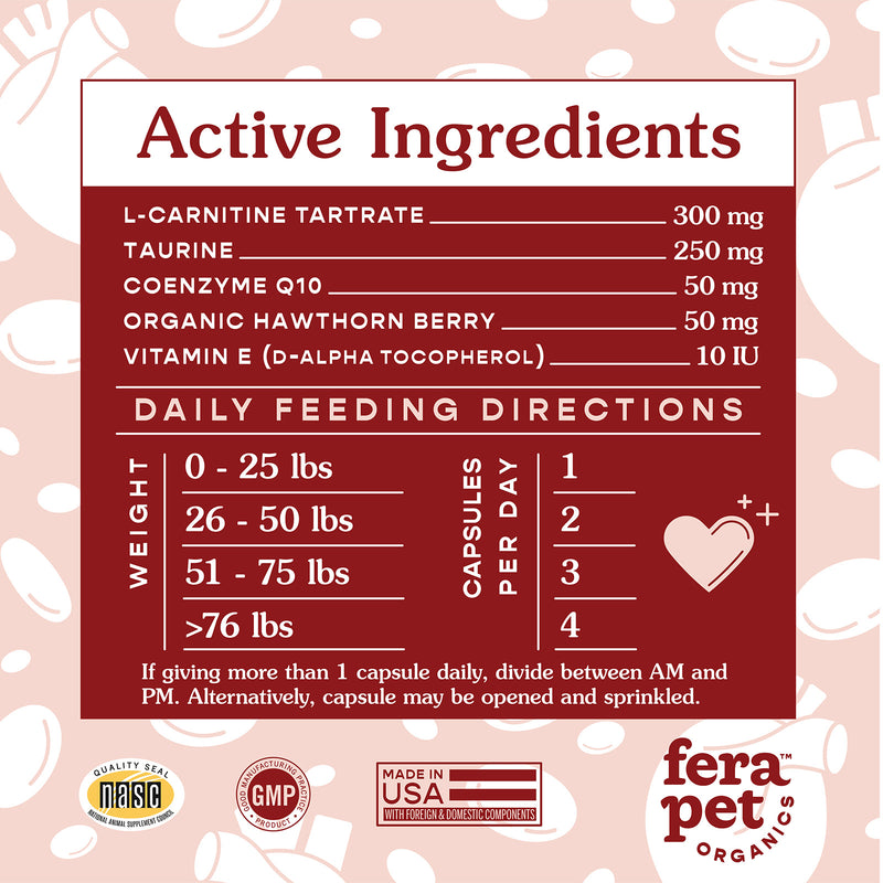 Fera Pets Cardiac Support Capsule 60s
