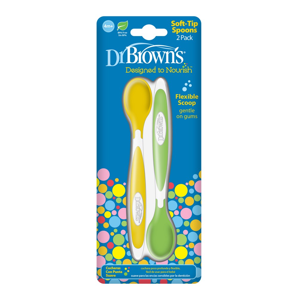 Dr. Brown's 軟膠幼兒餐匙2支裝