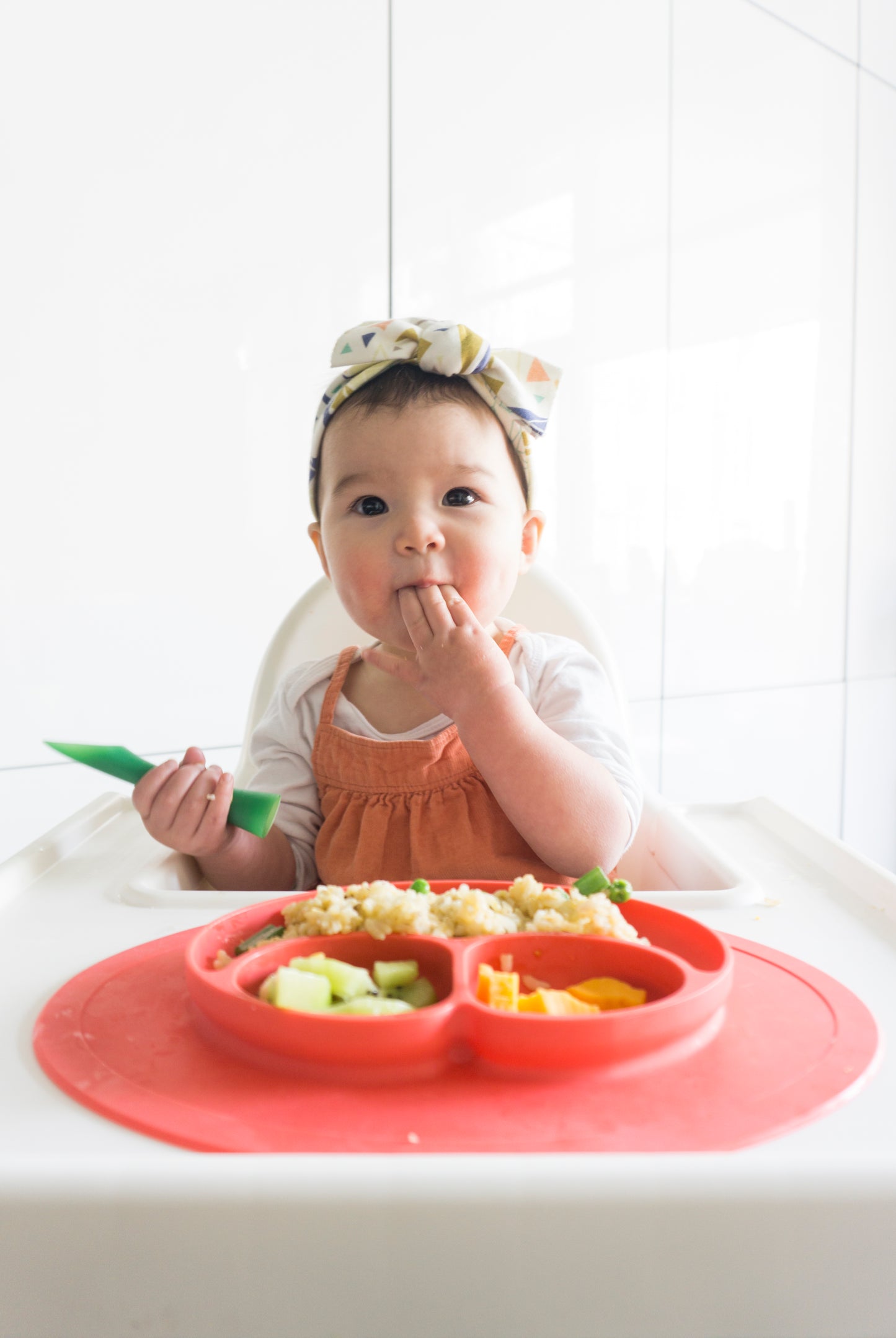 Ezpz Silicone Mini Mat + Utensils Feeding Set