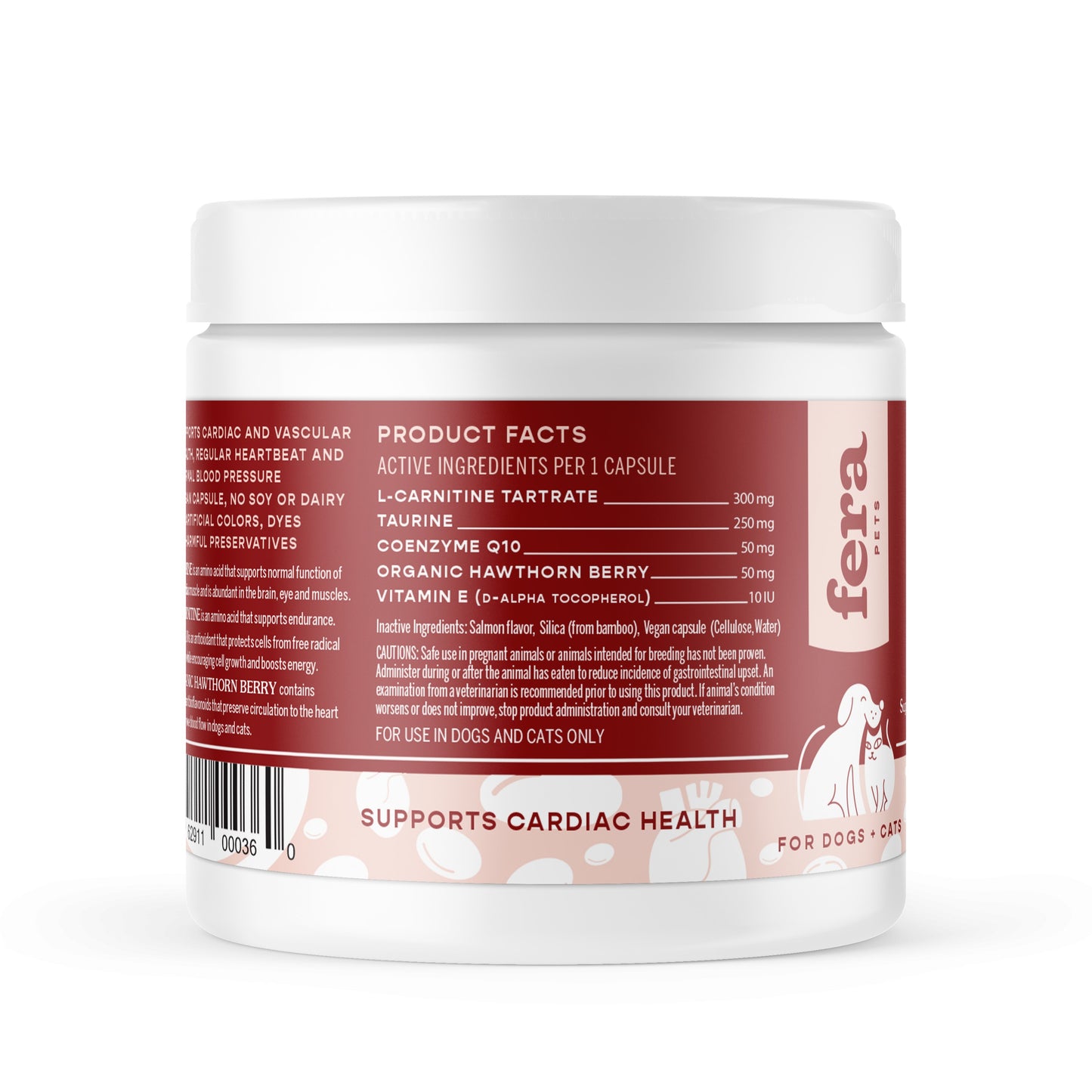 Fera Pets Cardiac Support Capsule 60s