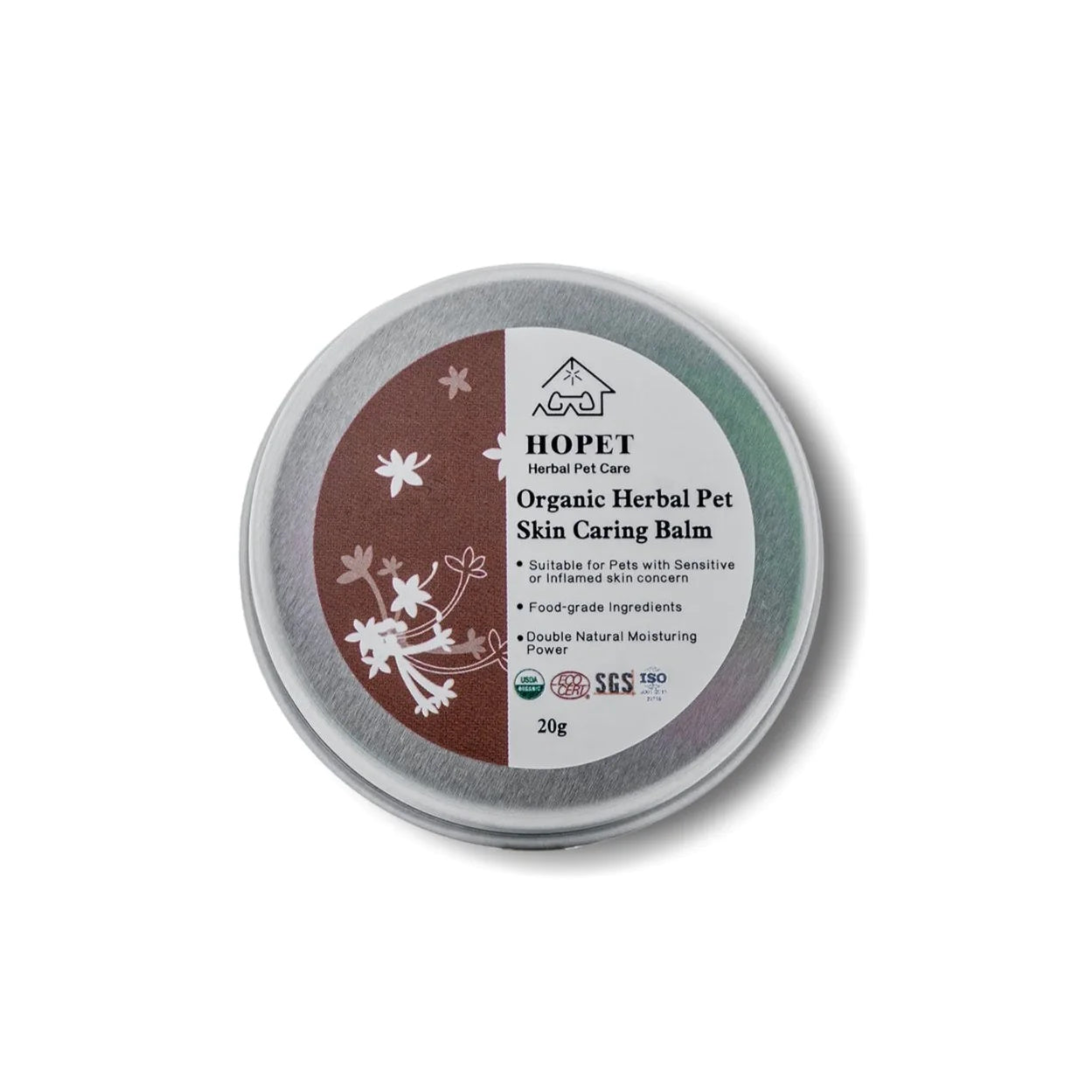 HOPET Organic Herbal Pet Caring Balm 20g for Dogs & Cats - Skin