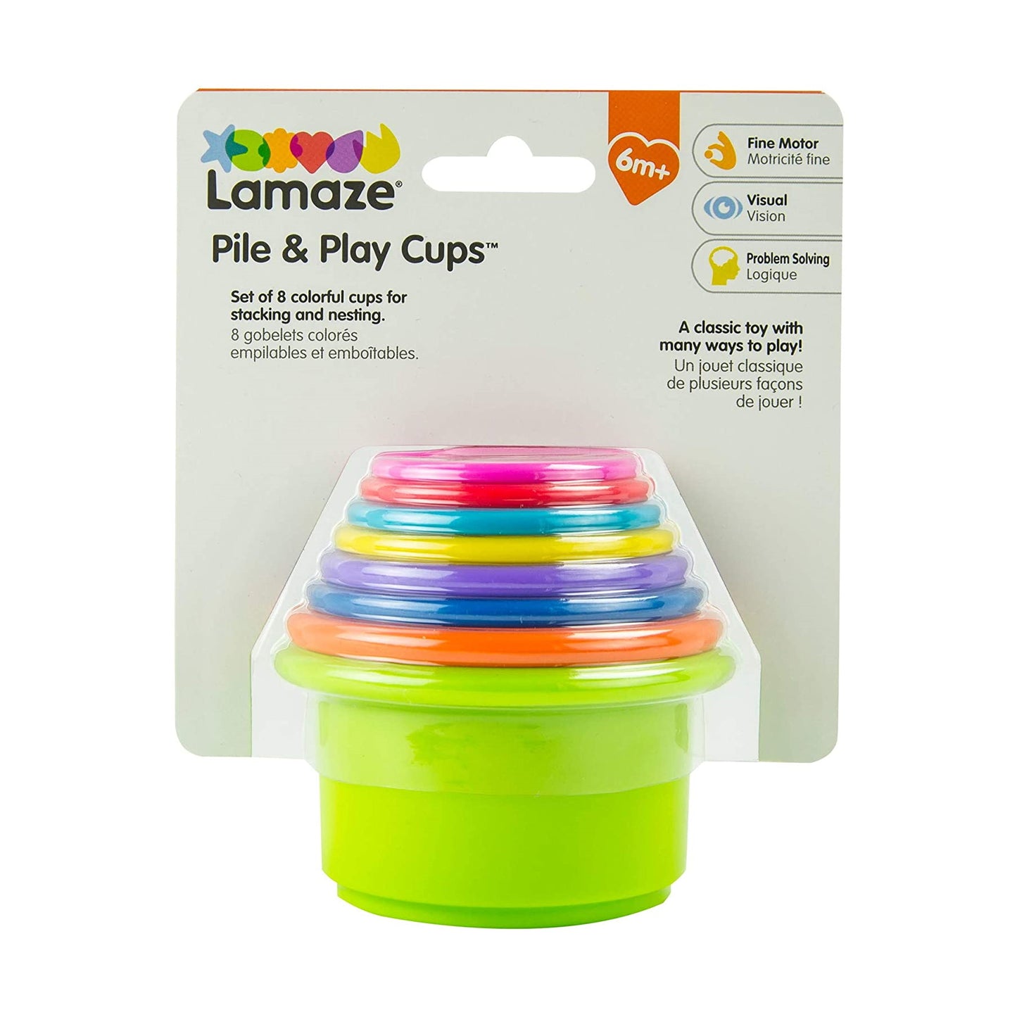 Lamaze 八色彩虹疊疊杯