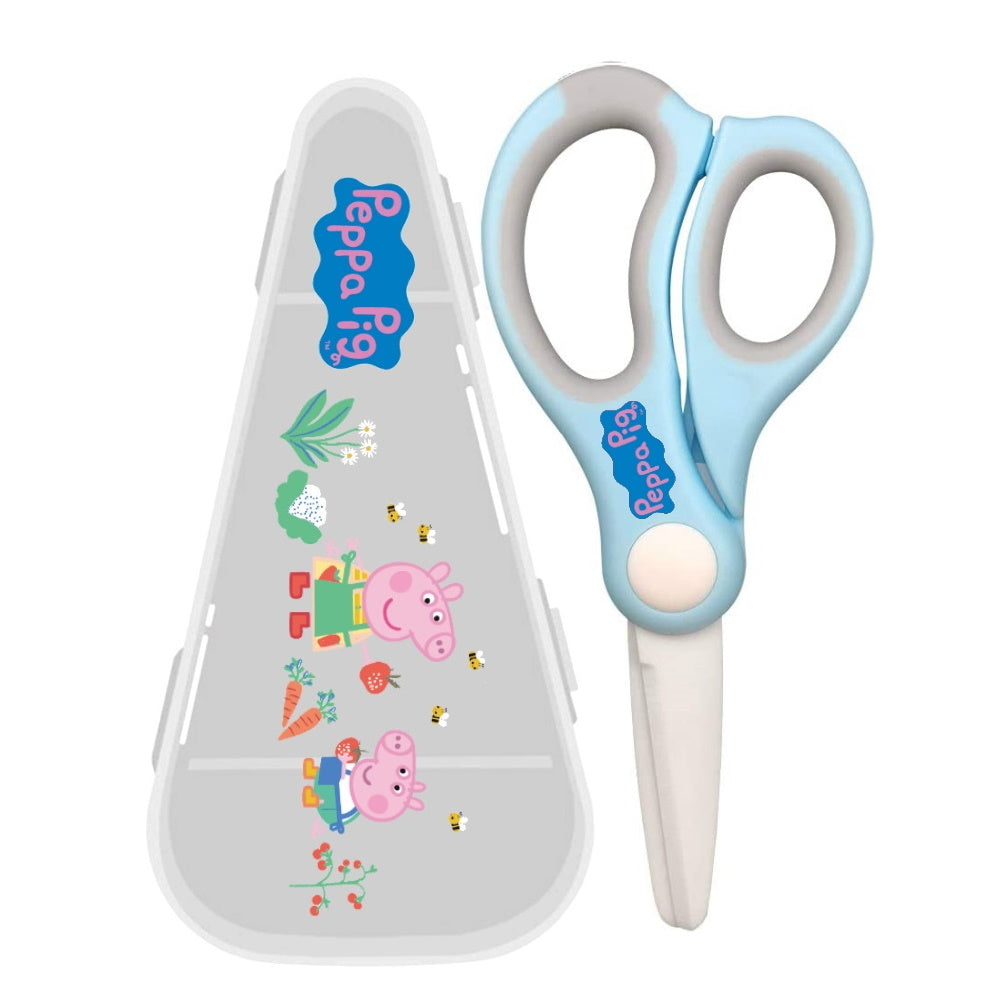 PEPPA PIG Ceramic Food Scissors w/ Storage Case - Blue