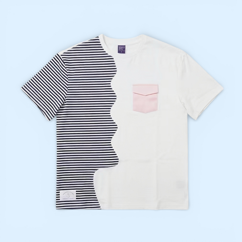 MOMOJI Marseille Tee (1-Breton Stripe Navy) | Hooman (Adult/Kids)