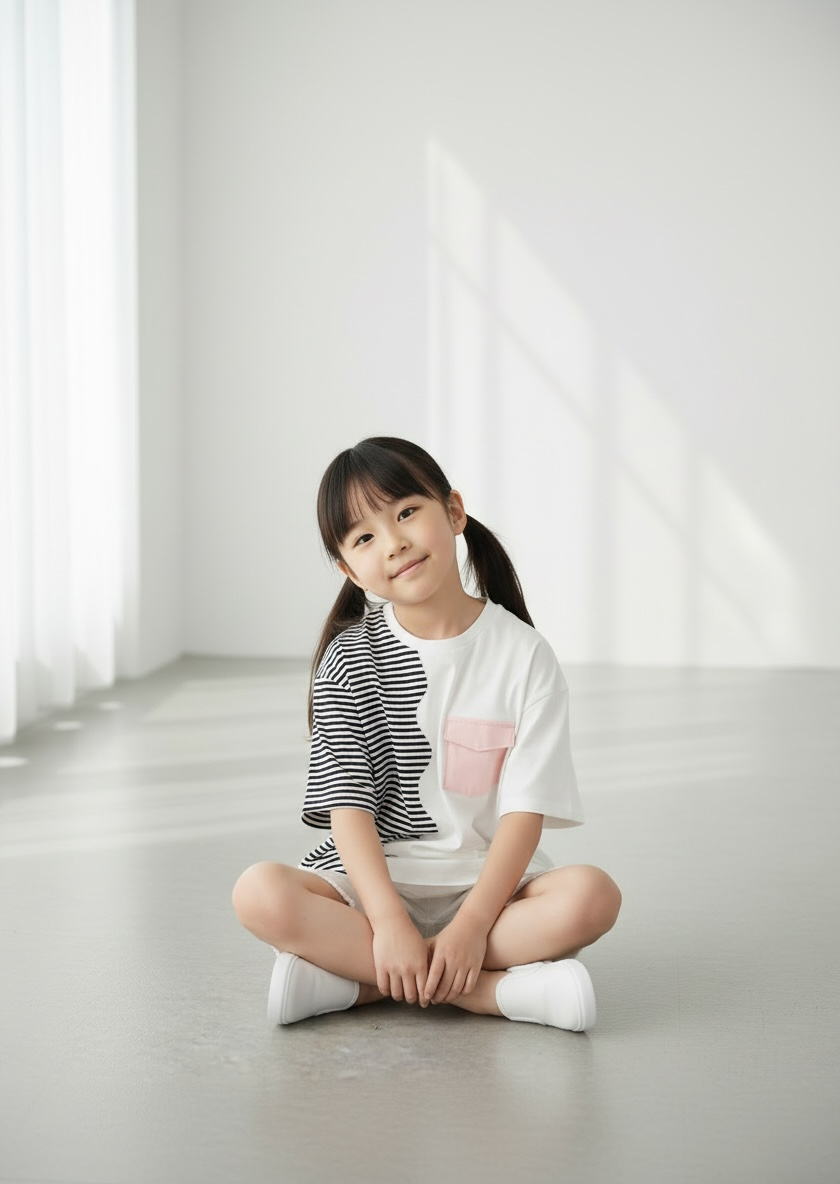MOMOJI Marseille Tee (1-Breton Stripe Navy) | Hooman (Adult/Kids)