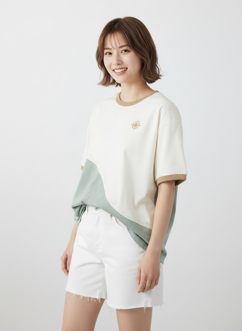 MOMOJI Antibes Tee (1-Azure Mist) | Hooman (Adult/Kids)