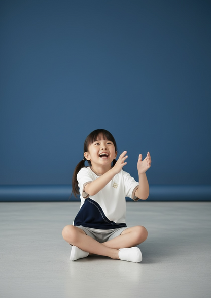 MOMOJI Antibes Tee (2-French Riviera Blue) | Hooman (Adult/Kids)