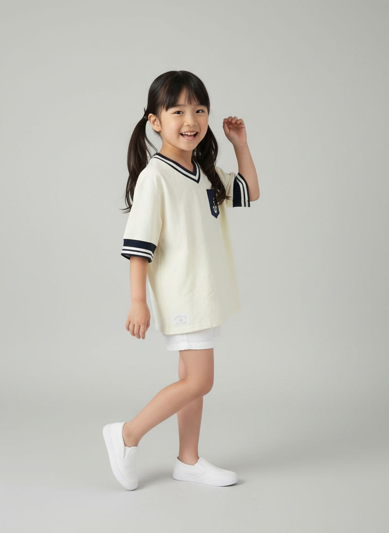 [Pre-order] MOMOJI Santiano Tee (1-Ivory Cream) | Hooman (Adult/Kids)