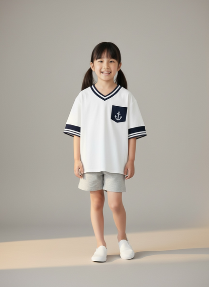 [Pre-order] MOMOJI Santiano Tee (2-Salt White) | Hooman (Adult/Kids)