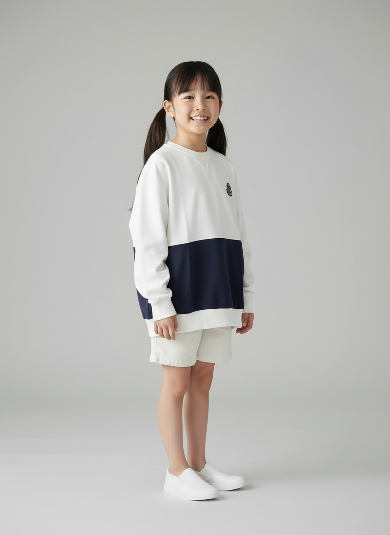 MOMOJI Brest Sweatshirt (1-French Riviera Blue) | Hooman (Adult/Kids)