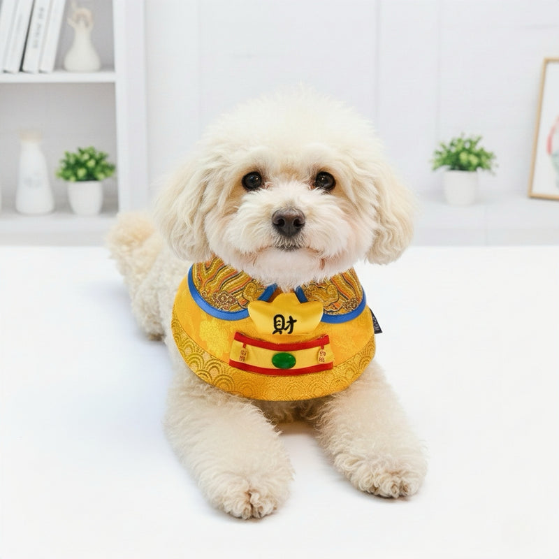 MOMOJI God of Wealth 財神 (Golden Yellow) | LNY Hat + Neckwear Set