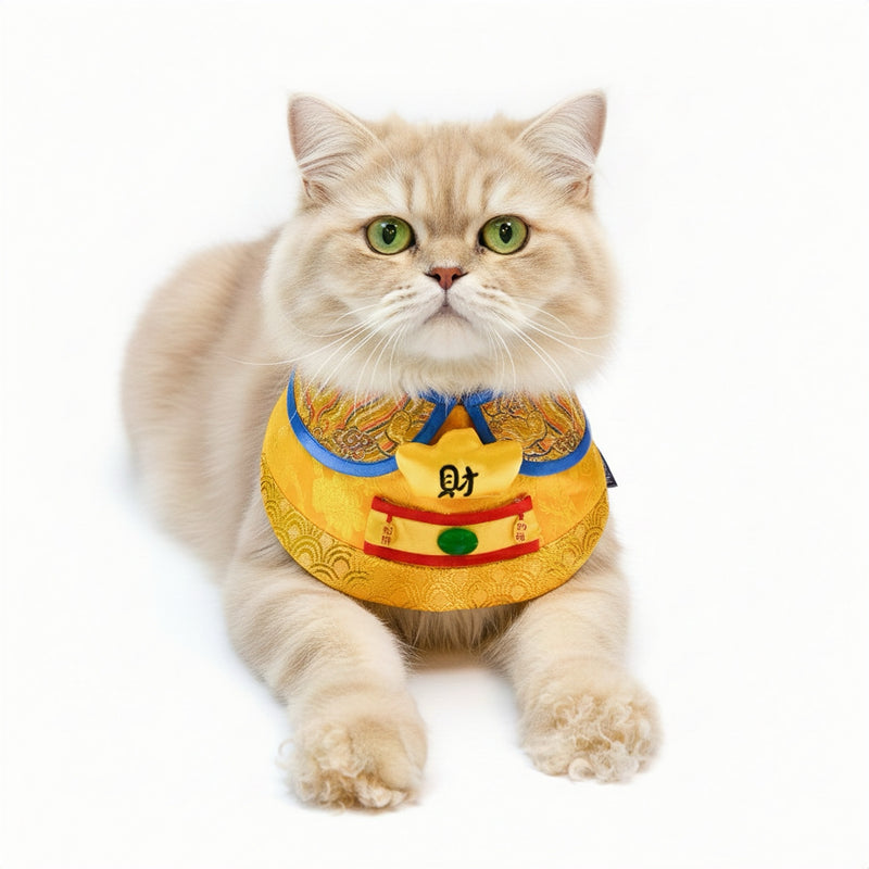 MOMOJI God of Wealth 財神 (Golden Yellow) | LNY Hat + Neckwear Set