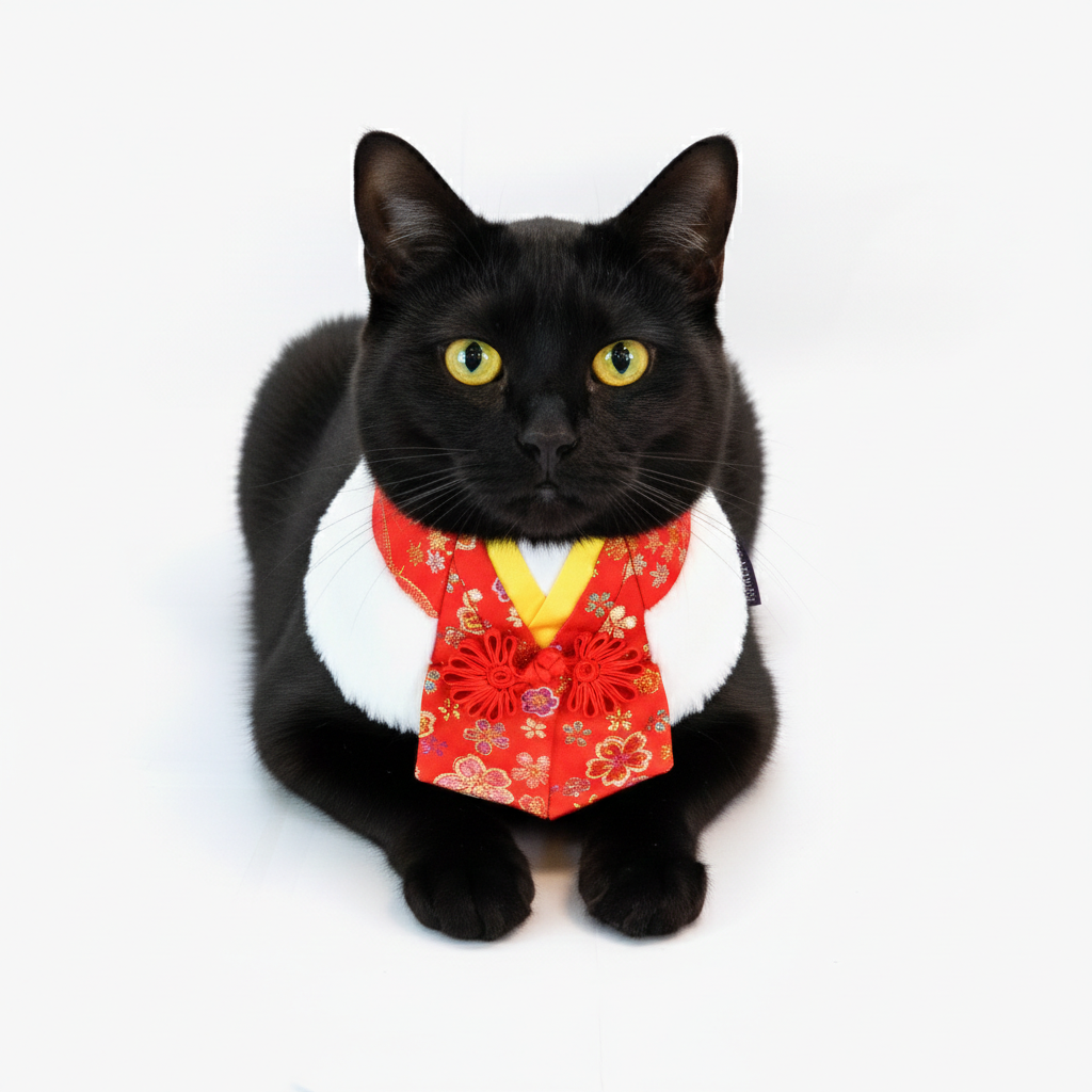 MOMOJI Vermillion 朱雀 | Pet LNY Neckwear