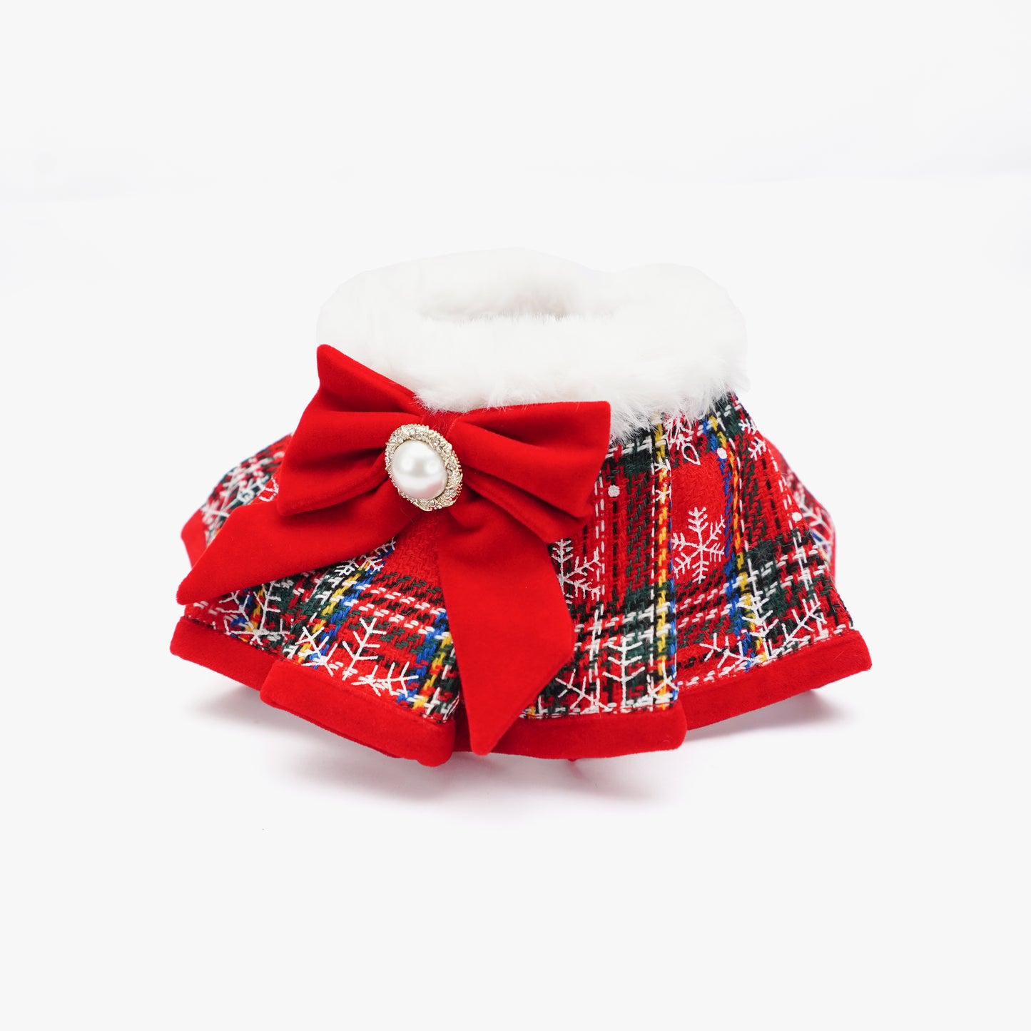 [Pre-order] MOMOJI Hat + Neckwear Set (Christmas Plaid Red 2)