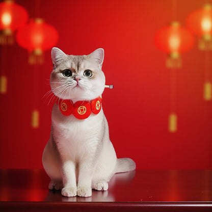 MOMOJI Prosperity Medallion 聚財圓 | Pet LNY Neckwear