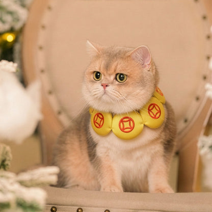 MOMOJI Prosperity Medallion 聚財圓 | Pet LNY Neckwear