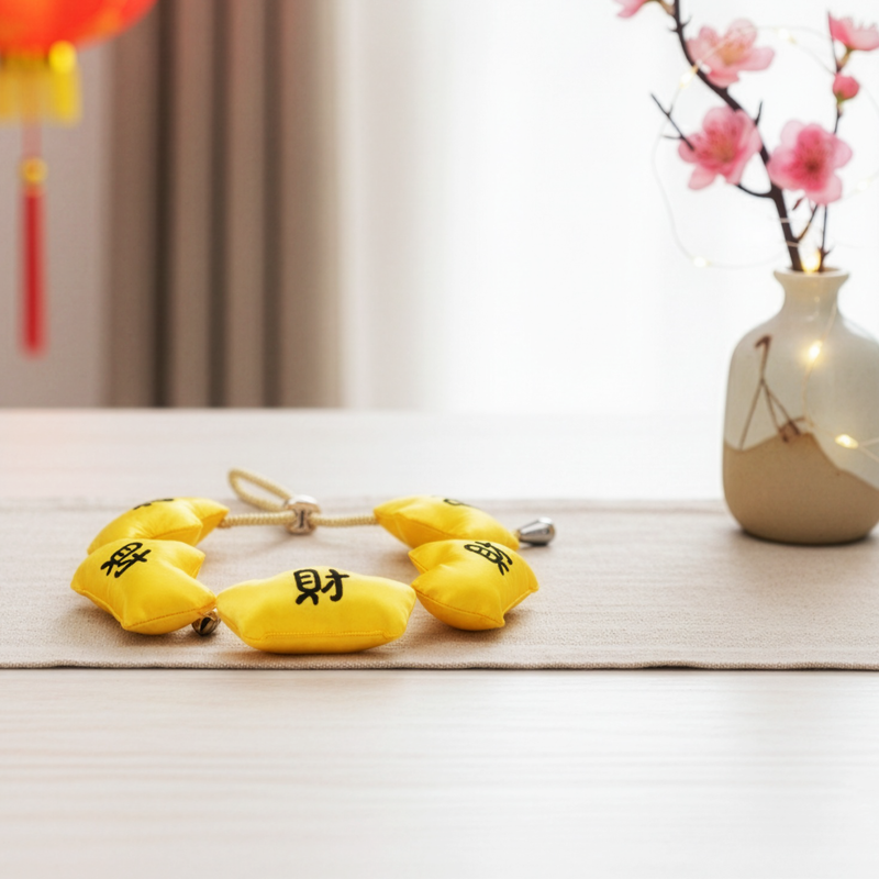 MOMOJI Golden Fortune String 滿財福串 | Pet LNY Neckwear