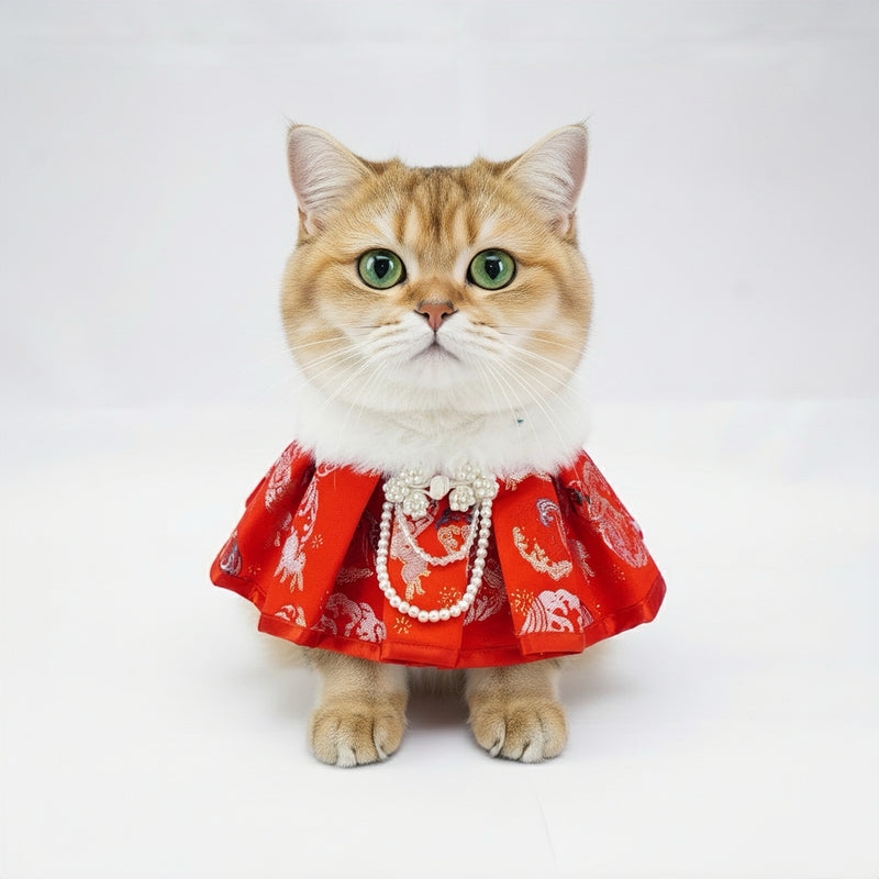 MOMOJI Blush 柔禧 | Pet LNY Neckwear