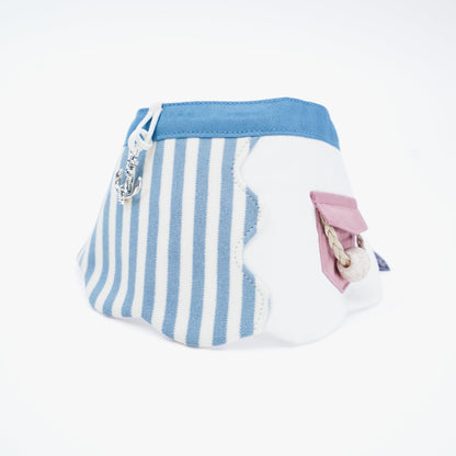 MOMOJI Marseille (2-Breton Stripe Moonstone) | Pet Neckwear