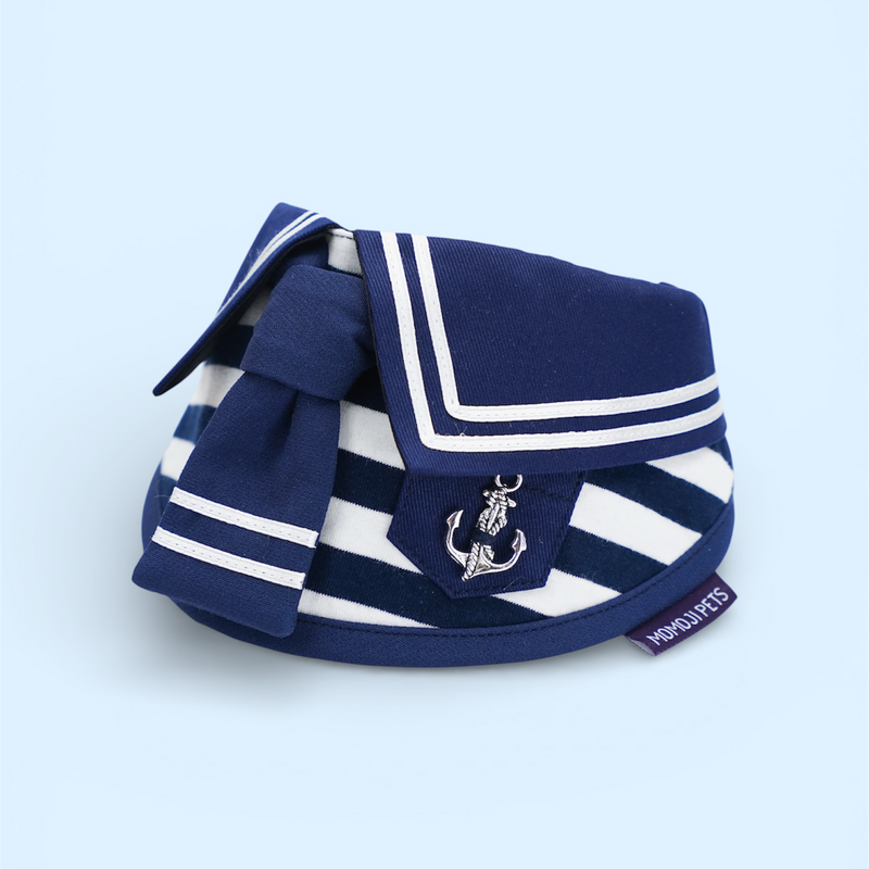 [Pre-order] MOMOJI Santiano (1-Heritage Stripe Navy) | Pet Neckwear