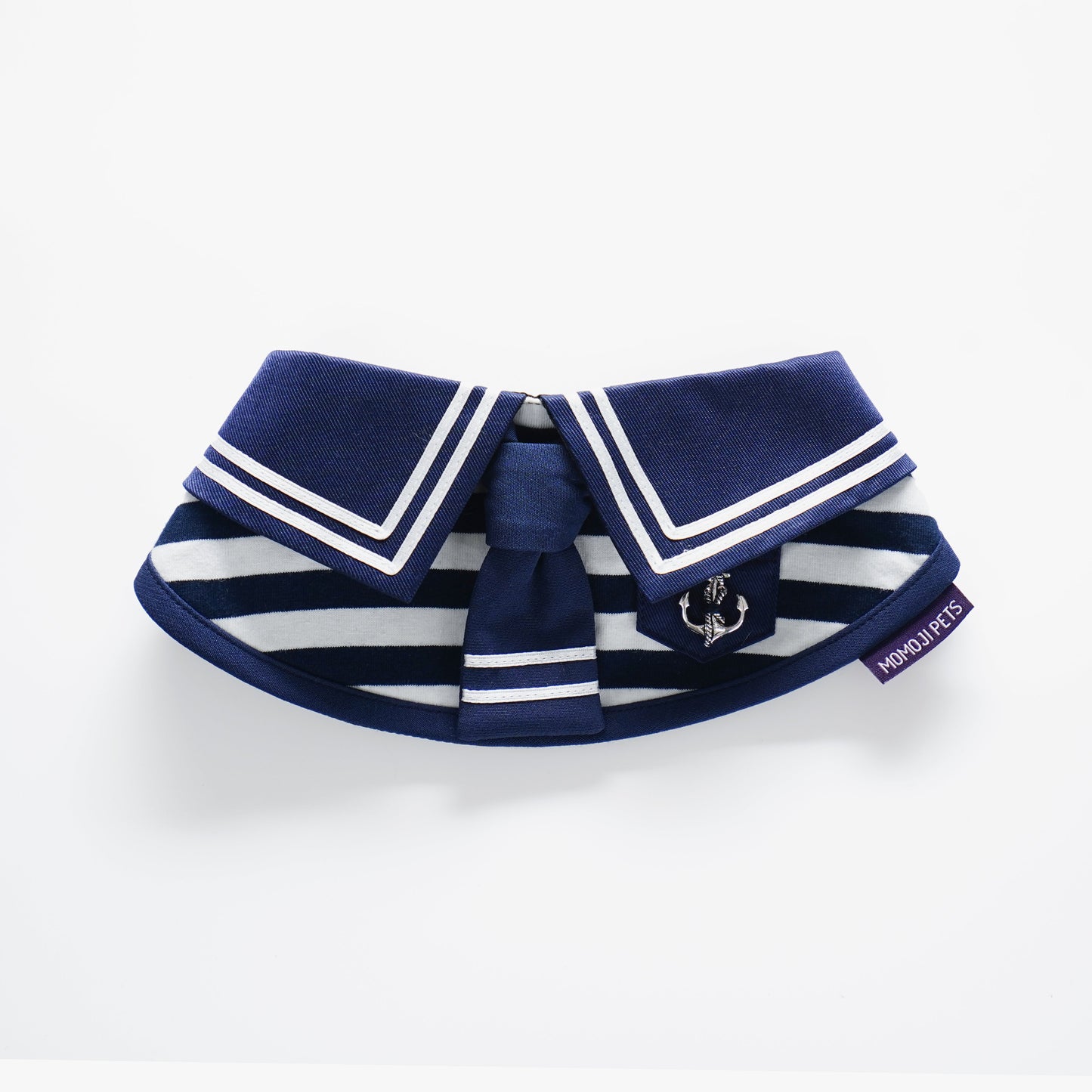 [Pre-order] MOMOJI Santiano (1-Heritage Stripe Navy) | Pet Neckwear