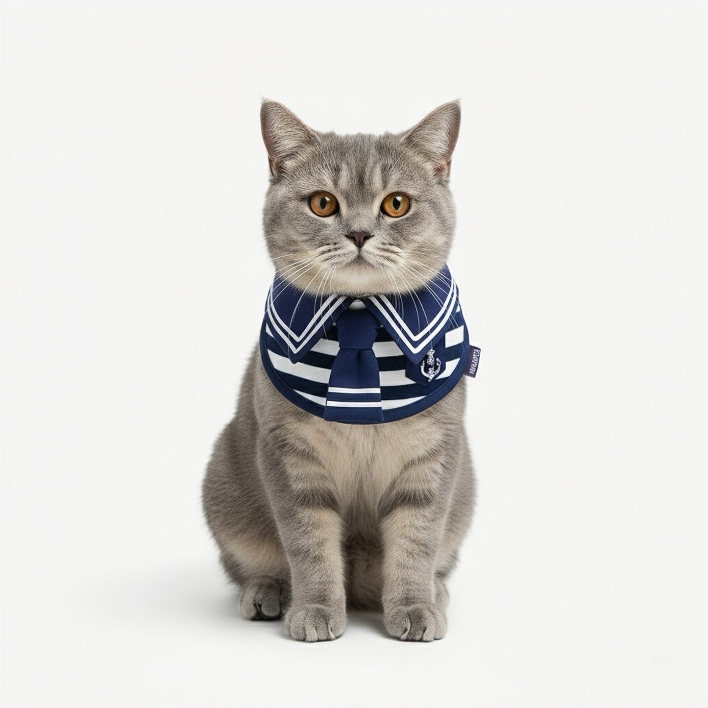 [Pre-order] MOMOJI Santiano (1-Heritage Stripe Navy) | Pet Neckwear