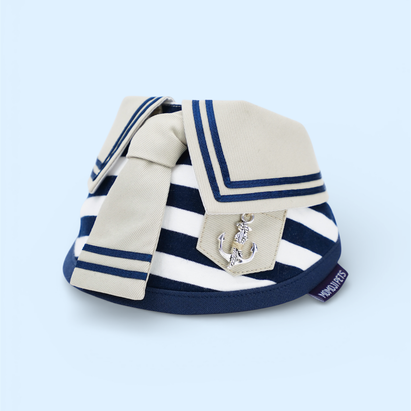 MOMOJI Santiano (2-Sandstone & Navy) | Pet Neckwear
