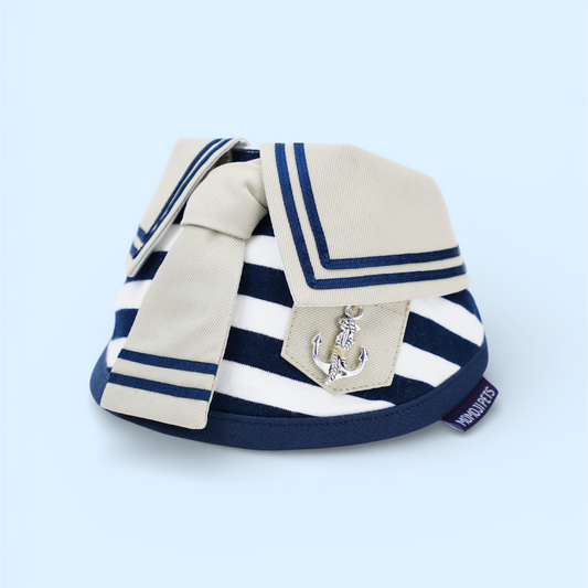 MOMOJI Santiano (2-Sandstone & Navy) | Pet Neckwear