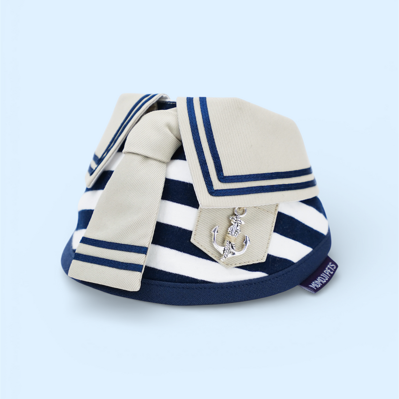 MOMOJI Santiano (2-Sandstone & Navy) | Pet Neckwear
