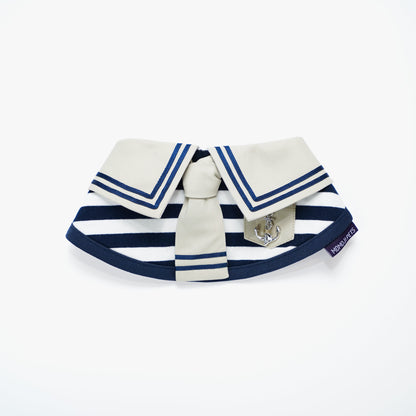 MOMOJI Santiano (2-Sandstone & Navy) | Pet Neckwear