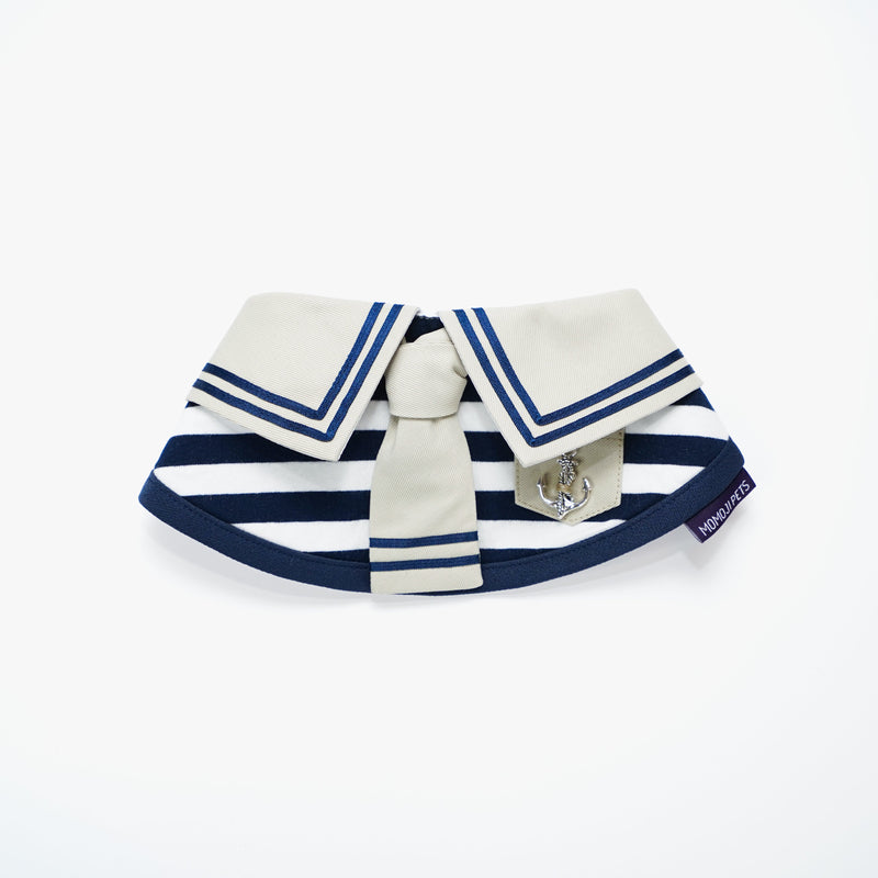 MOMOJI Santiano (2-Sandstone & Navy) | Pet Neckwear