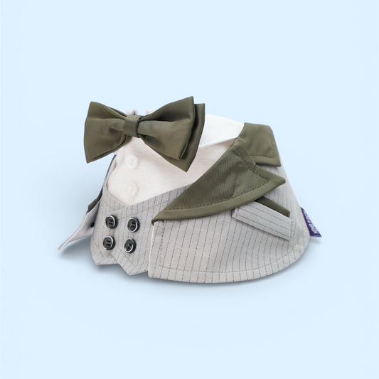 MOMOJI Versailles (2-Charcoal Grey) | Pet Neckwear