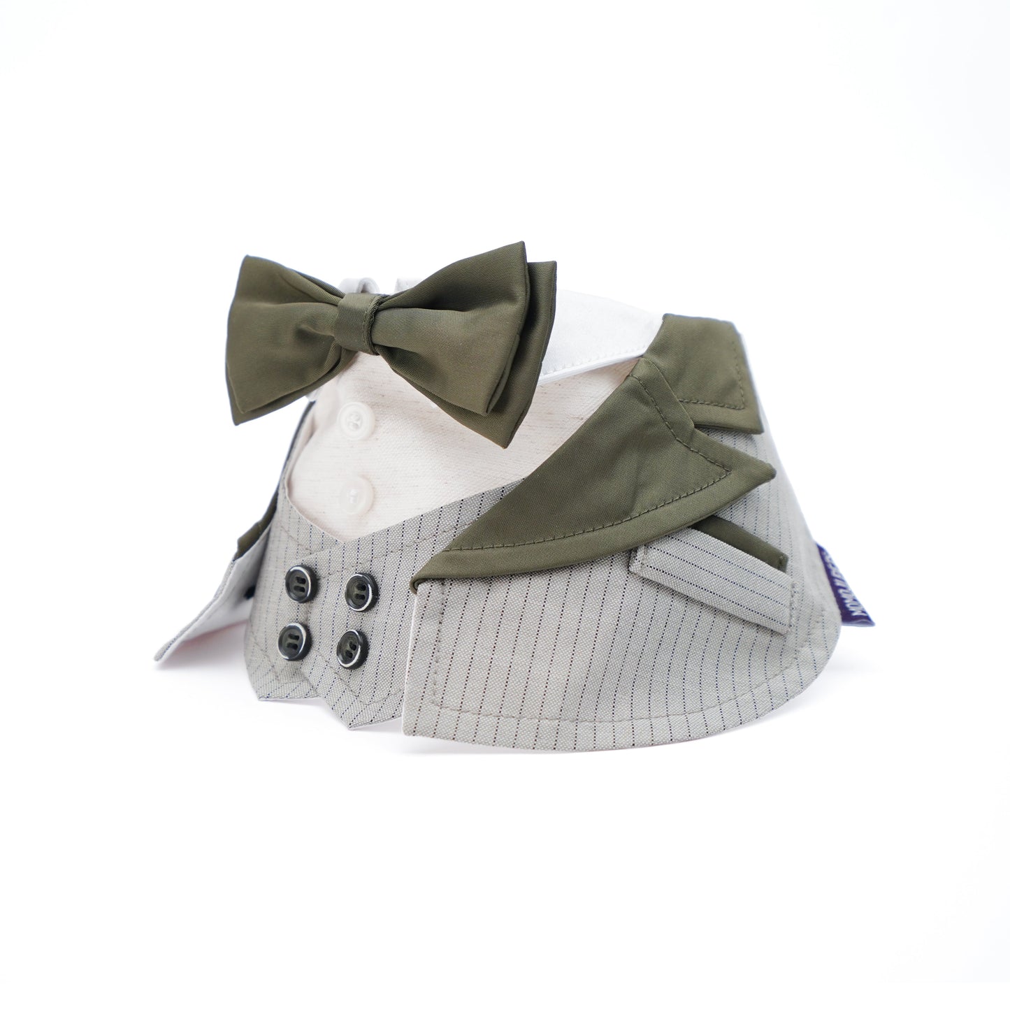 [Pre-order] MOMOJI Versailles (2-Charcoal Grey) | Pet Neckwear