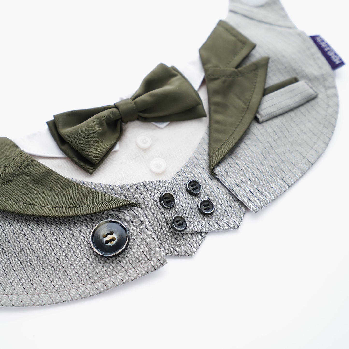 [Pre-order] MOMOJI Versailles (2-Charcoal Grey) | Pet Neckwear