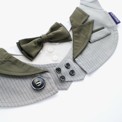 [Pre-order] MOMOJI Versailles (2-Charcoal Grey) | Pet Neckwear