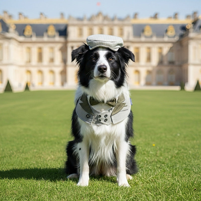 [Pre-order] MOMOJI Versailles (2-Charcoal Grey) | Pet Neckwear