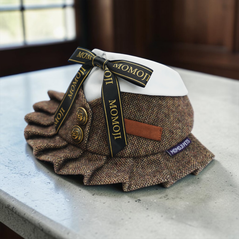 MOMOJI Picadilly (1-Vintage Brown Tweed) | Pet Neckwear