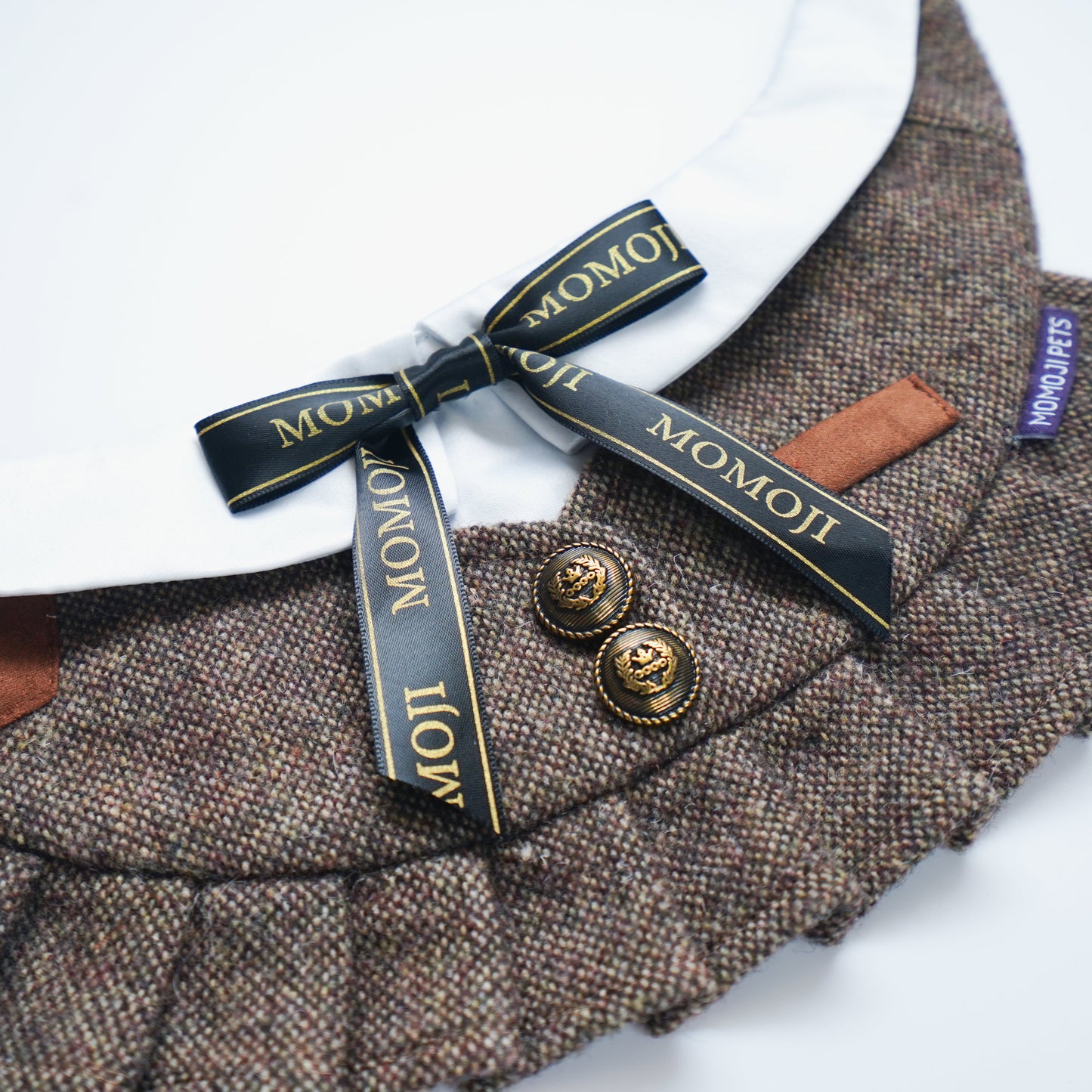 MOMOJI Picadilly (1-Vintage Brown Tweed) | Pet Neckwear