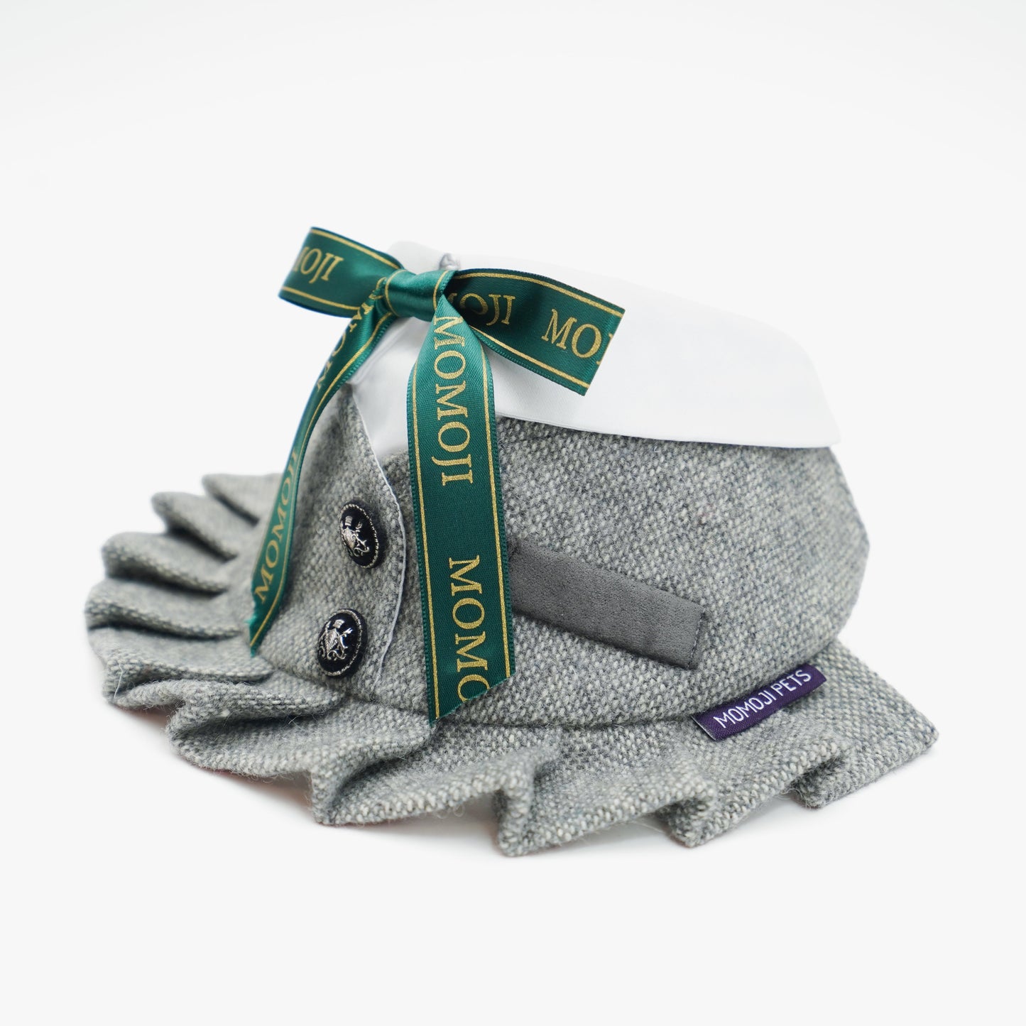 MOMOJI Picadilly (2-Light Gray Tweed) | Pet Neckwear