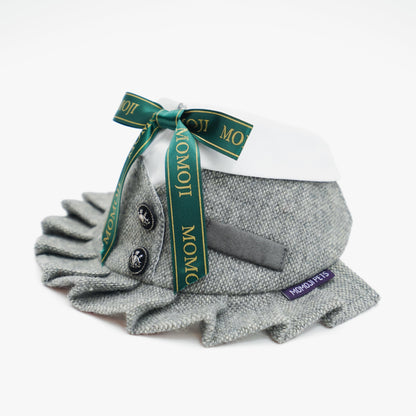 MOMOJI Picadilly (2-Light Gray Tweed) | Pet Neckwear
