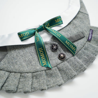 MOMOJI Picadilly (2-Light Gray Tweed) | Pet Neckwear