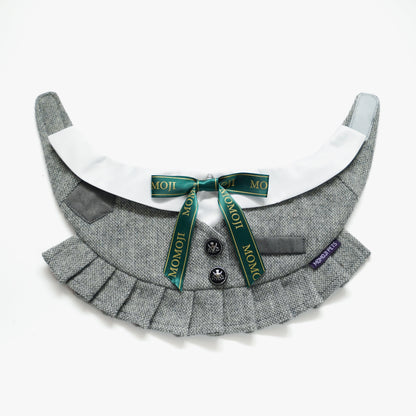 MOMOJI Picadilly (2-Light Gray Tweed) | Pet Neckwear